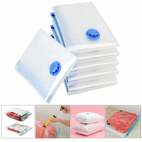 

storage bags practical vacuum bag for clothes with valve transparent foldable compressed organizer home quilt wardrobe