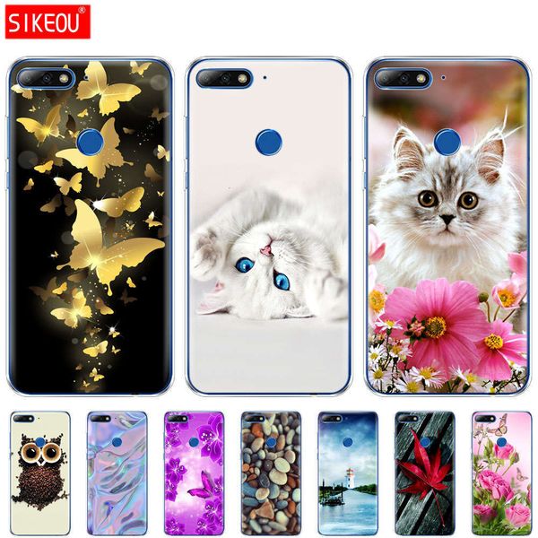 

sewqmobile phone silicone cover, huawei y7 tpu transparent shell, coqa, 7 primevtrvgt