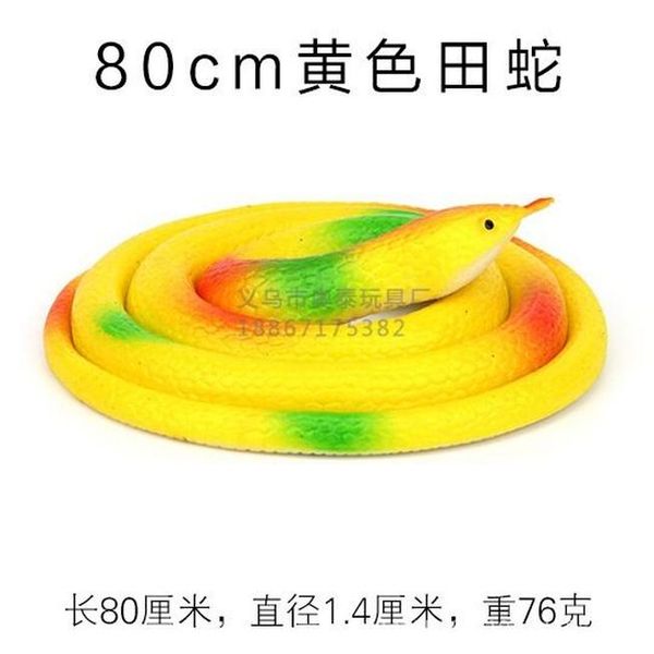 

new arrival funny novelty soft rubber toy model snake 80cm safari garden props prank gift and gag play jokes toy wmteoe
