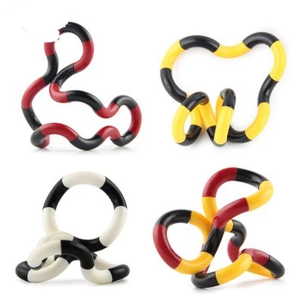 

fidget fiddle anti stress hand sensory decompression twisted winding toys finger for kids autism dexterity training tangle fidget toys