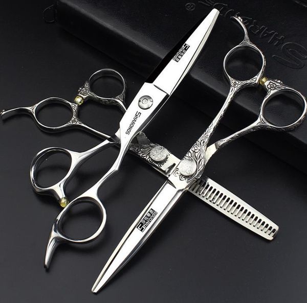 

hair scissors sharontis hairdressing 6" flat cut non-marking teeth thinning broken
