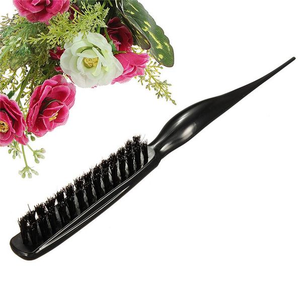 

профессиональные черные щетки для волос гребень черные заостренные хвостовые расчесывания кисти инструменты для укладки пластиковые волосы щ, Silver