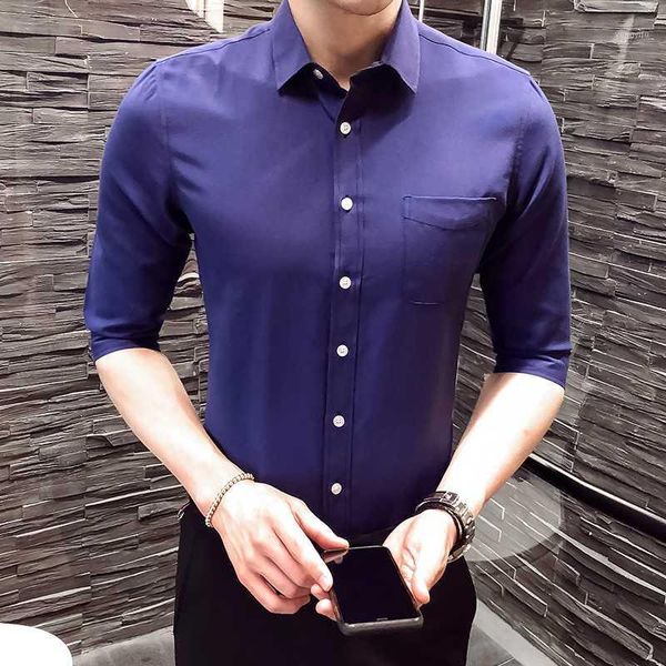 

new spring&autumn men's business party shirts male formal button-down collar shirt fashion style men's casual dress shirt1, White;black