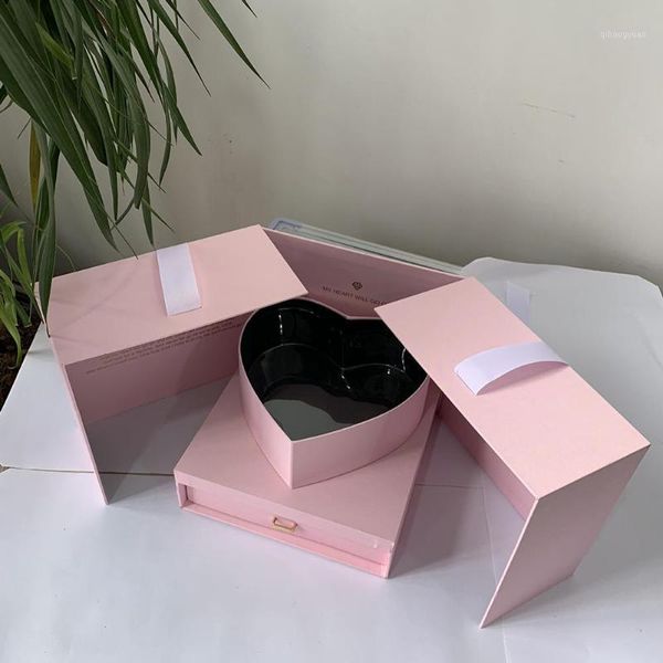 

flower gift box diy cube shape gift box innovative anniversary set for birthday wedding and valentine's day1