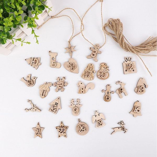

24pcs christmas advent calendar countdown bag hanging candy gift sacks pouch with clips stickers rope home christmas decoration wmtunh