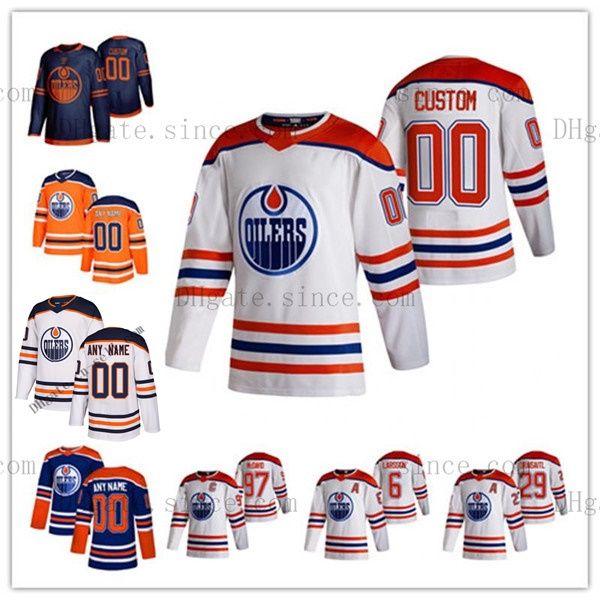 

edmonton oilers connor mcdavid colby cave leon draisaitl ryan nugent-hopkins gretzky nurse kassian barrie blank hockey jersey custom stitche, Black;red