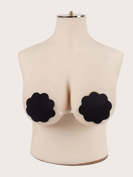 

plus flower shaped nipple cover o5wa#, Black;white