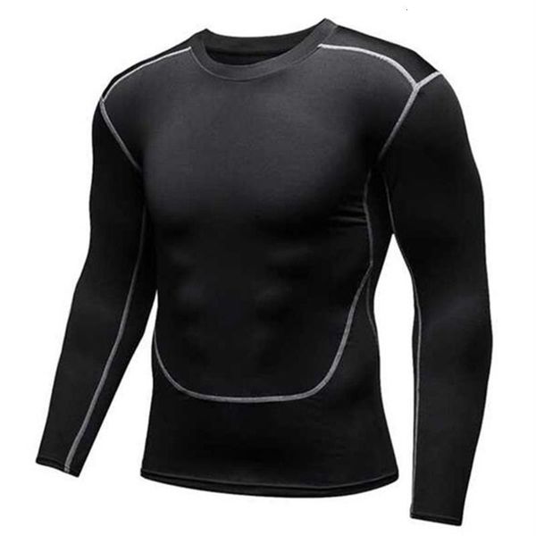 

men long sleeve breathable surf rash guard shirt quick-dry swimwear surfing t-shirt sports fitness training gym camisas yn07, Black;blue