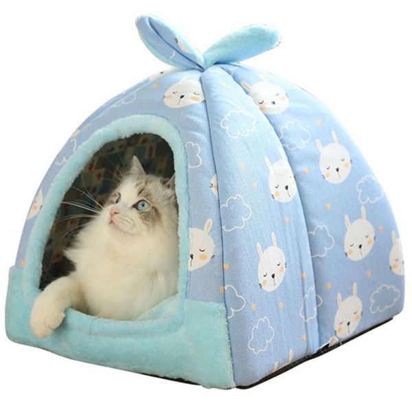 

cat beds & furniture removable bed self warming cats house foldable kitten sleeping mattress comfortable pets tent cushion pet supplies