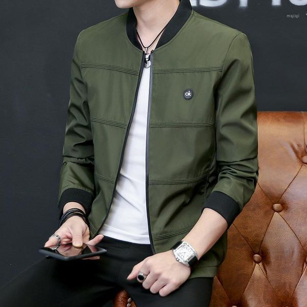 

men's jackets spring autumn fashion slim casual men's jacket coats male outerwear baseball uniform brand clothes1, Black;brown