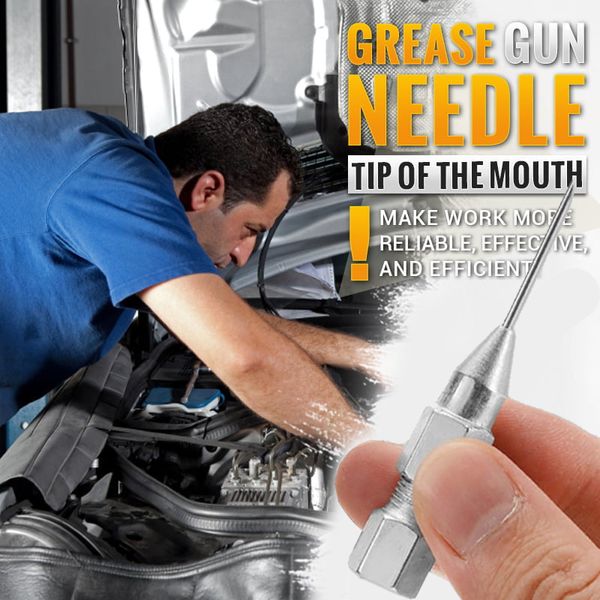 

1pcs car grease gun needle tip head nozzle adaptor fine-line oil manual lubrication tools grease injector needle nozzle