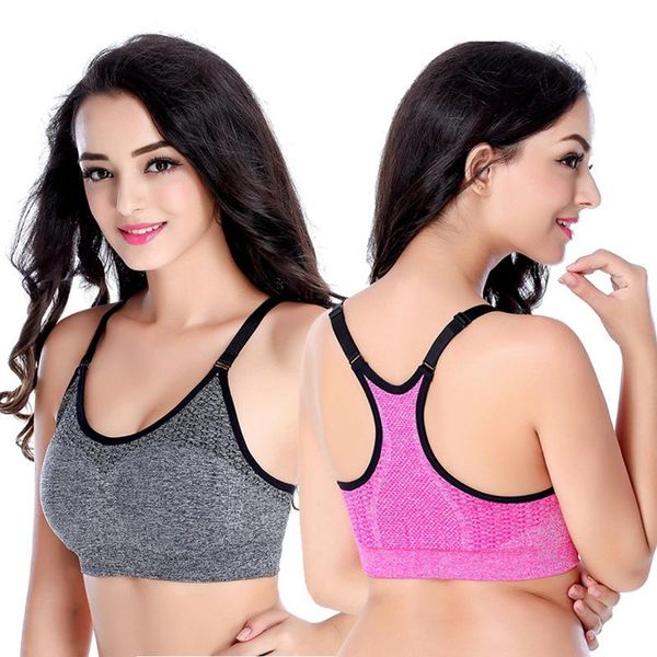 

bras rimless yoga bra, shockproof back, quick drying, large size, traceless adjustable sports underwear, Red;black