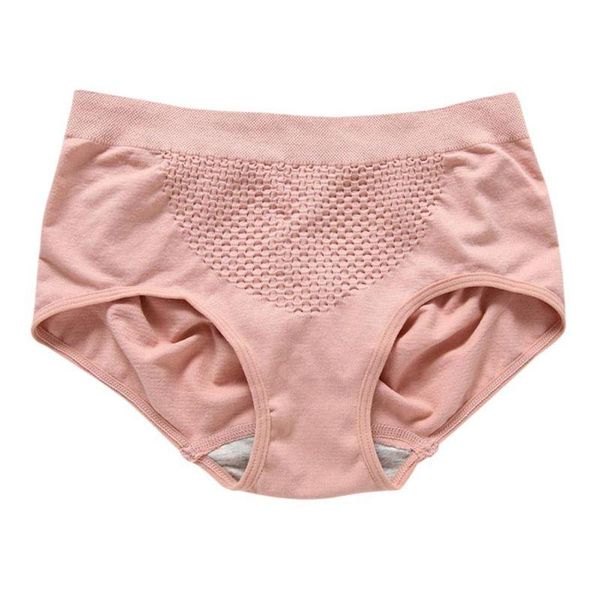 

women's panties mid waist breathable seamless recovery body slimming underwear, Black;pink