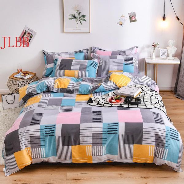 

bedding sets 2021 set colorful duvet cover pastoral flat sheet modern bed linen flower pillowcase ab side 3/4pcs