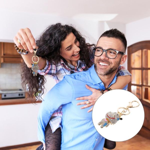 

charm bracelets 1 pc cartoon ox key chain zodiac pendant creative keychain, Golden;silver