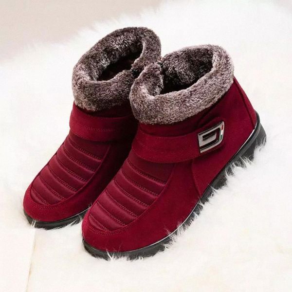 

women shoes boots 2020 winter woman ankle boots outdoor warm plush ladies snow non slip platform female fur shoes #ty2z