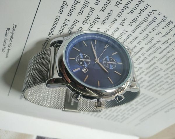 

classic steel r watches wristwatch steel mesh mens table stainless watches stainless quality men men relogio high automatic vhth, Slivery;brown