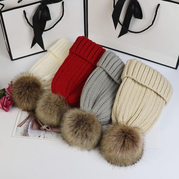

hat female winter korean version of the wild student woolen hat woolen ball fashion trend warmth thickening woman knitted, Blue;gray