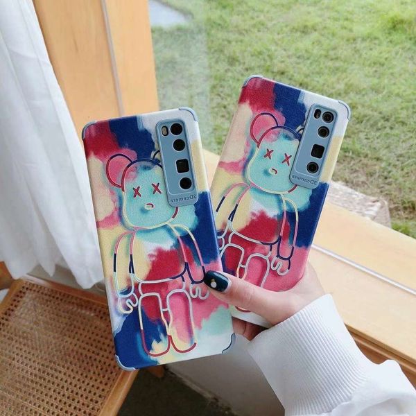

cartoon violence bear for 12 mobile phone 12promax lamb 6 6s relief 7g / 8g frosted xr soft case vip 11pro tide 8plusvio4fre