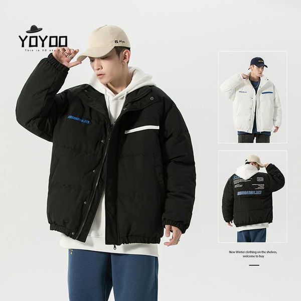 

men's down & parkas yoyoo winter men clothing jacket casual for man, Black