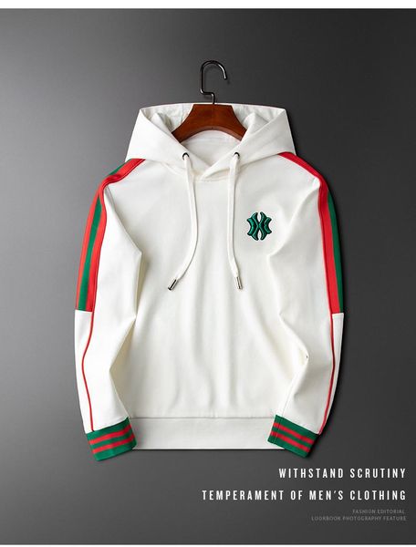 

white hoodie for men, south korean version of men's outerwear casual sport hoodie trend is versatile, Black