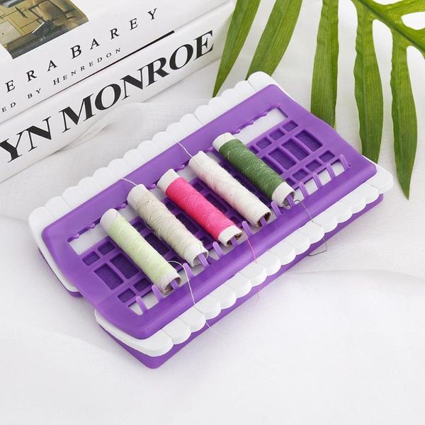 

30 holes cross stitch row line tool set needles holder embroidery floss thread organizer diy tools1, Black