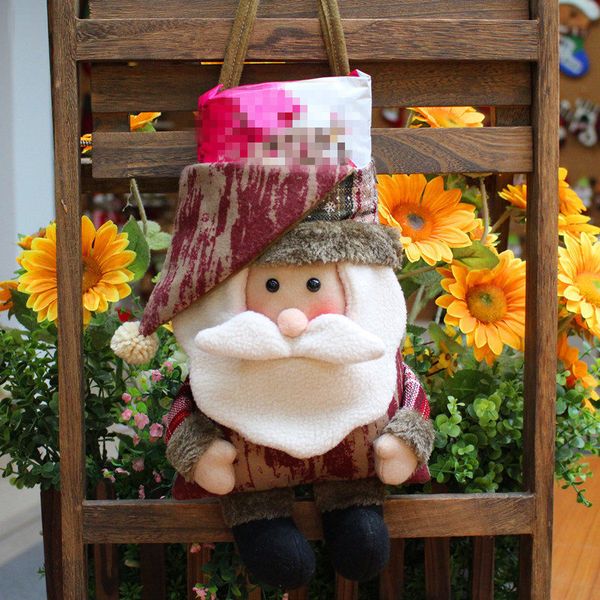 

nokhpcs bags cookie pouch merry 2 christmas santa claus kids candy bag xmas party decoration favor gifts navidad sack