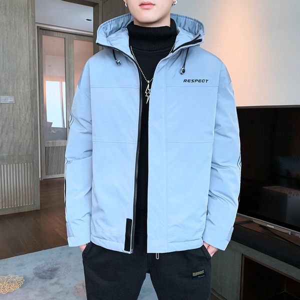 

men's coat winter 2020 new youth korean fashion brand thiened down cotton padded jaet, Black