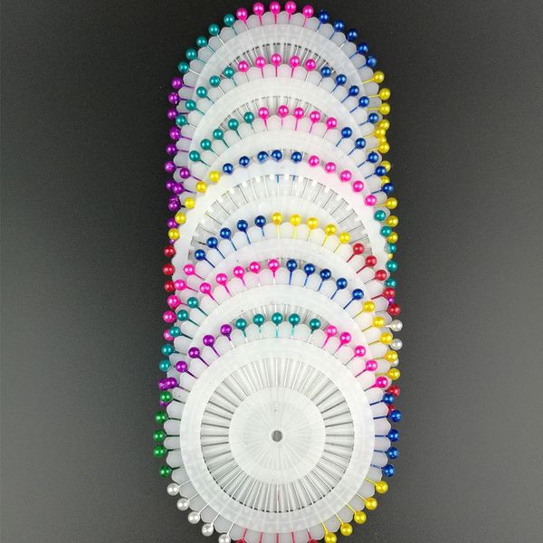 

480pcs diy head pins round pearl dressmaking pins wedding faux pearl decorating sewing pins home craft supplies colorful needles wmtbvy