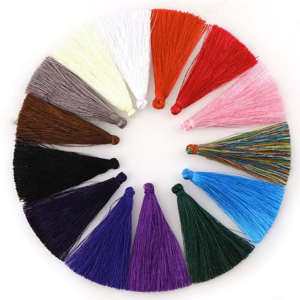 

10pcs handmade 65mm long thick big tassels 100 rayon silk tassel for diy accessories jewelry findings earring accessories h bbyyvt