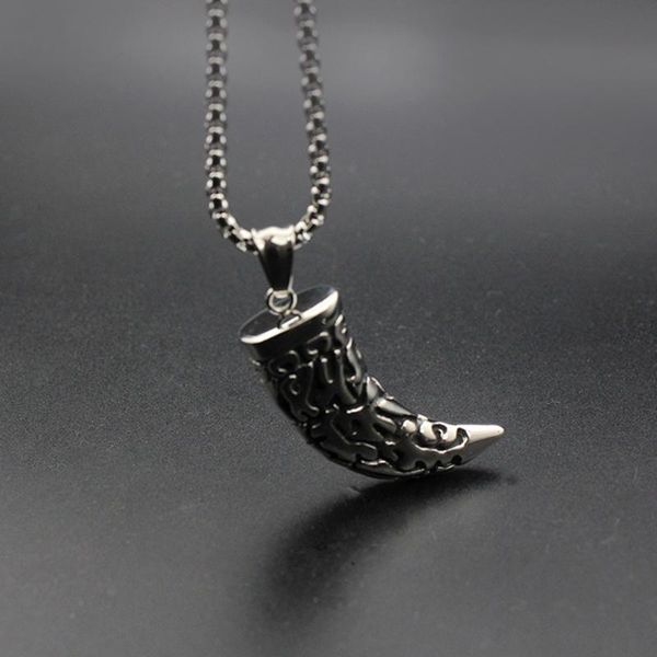 

pendant necklaces antique mens scabbard pendants stainless steel hip hop chains necklace male accessories fashion jewelry on the neck, Silver