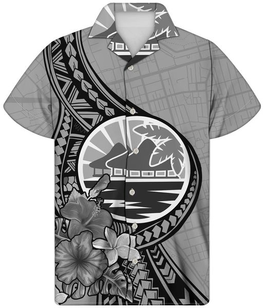 

printed cuban collar men's shirt design round neck fashion top, White;black