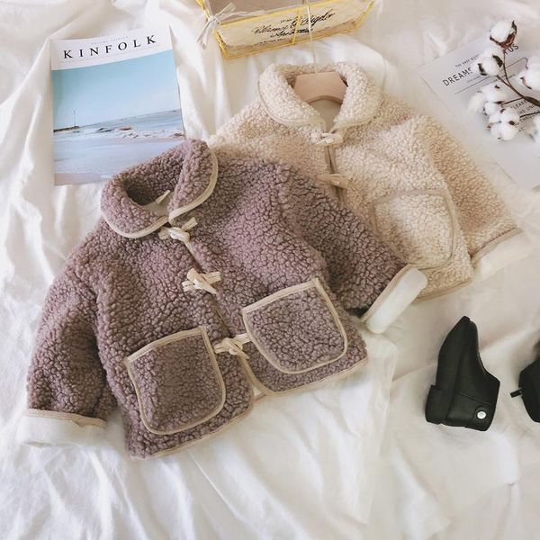 

jackets girls boys winter thick warm fleece coat baby kids children fashion jacket outerwear, Blue;gray