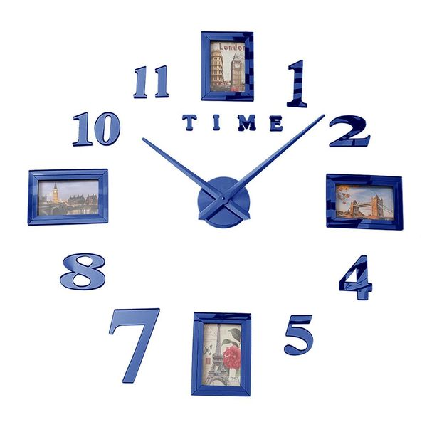 

фоторамка saat настенные часы horloge reloj de pared duvar saati relogio de parede klok современный дизайн часы 3d большой светящийся wmtimp