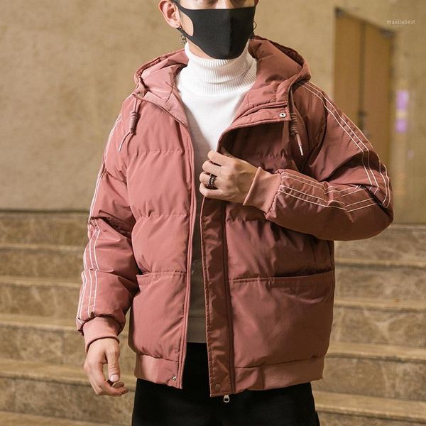 

men coats winter korean casual cotton-padded jacket down jacket cotton-padded clothes fashion man winter warm1, Black