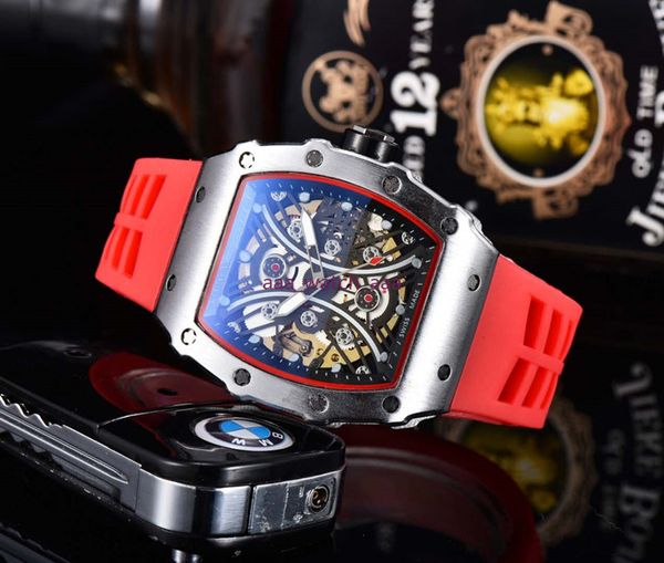 

2022 new luxury men's watch automatic mechanical watch men stainless steel skeleton design male wristwatch male clock, Slivery;brown