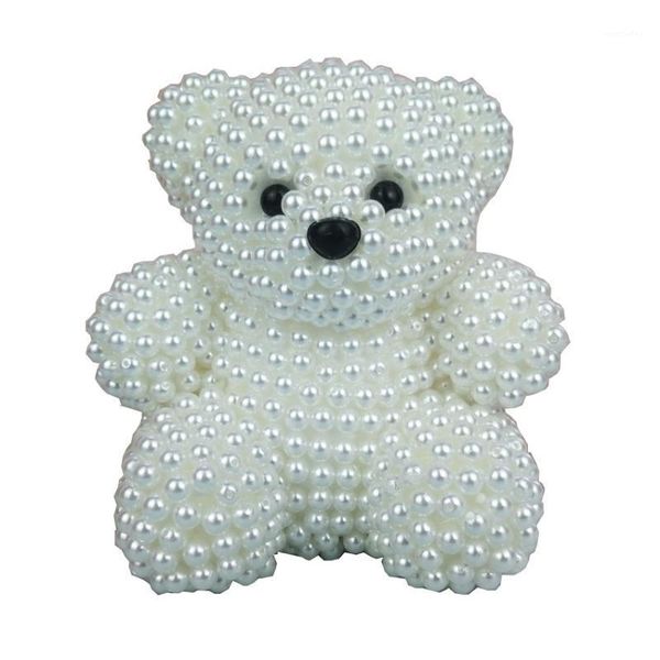 

decorative flowers & wreaths diy gift for valentine's day foam bear mold artificial imitation pearls wedding home decoration1