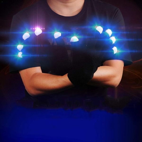 

finger up for colorful lighting led halloween tip christmas day party entertainment diy light show glowing gloves