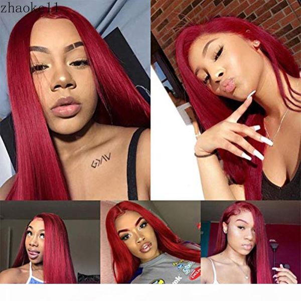 

red lace front human hair wigs red human hair wig 99j 360 lace frontal wig pre plucked full lace human hair wigs colored305, Black;brown