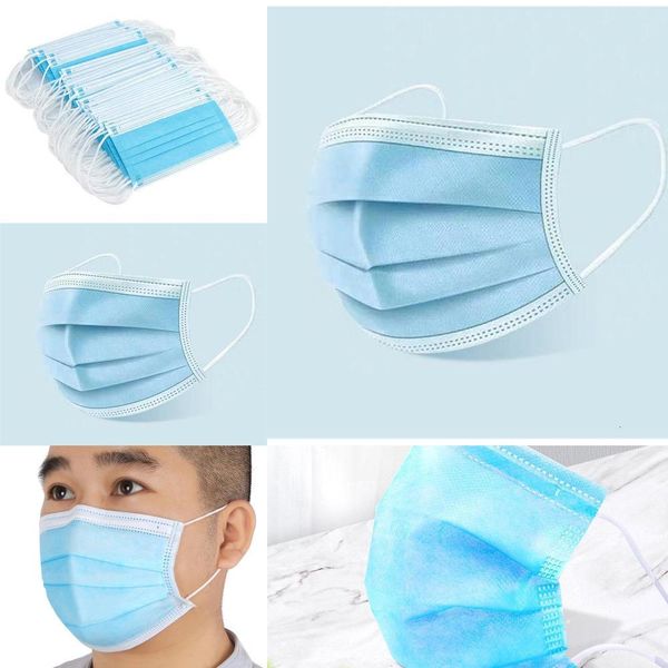 

earloops for 1 pcs factory [in soft face stock] blue protection 3 masks ply mouth 100 care#628 mask er fqsxc