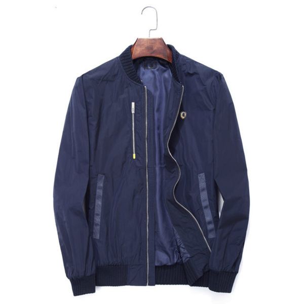 

2021 new arrival spring autumn men's busins ets solid fashion coat mens casual slim stand collar men bomber et size m-3xl #a00, Black;brown