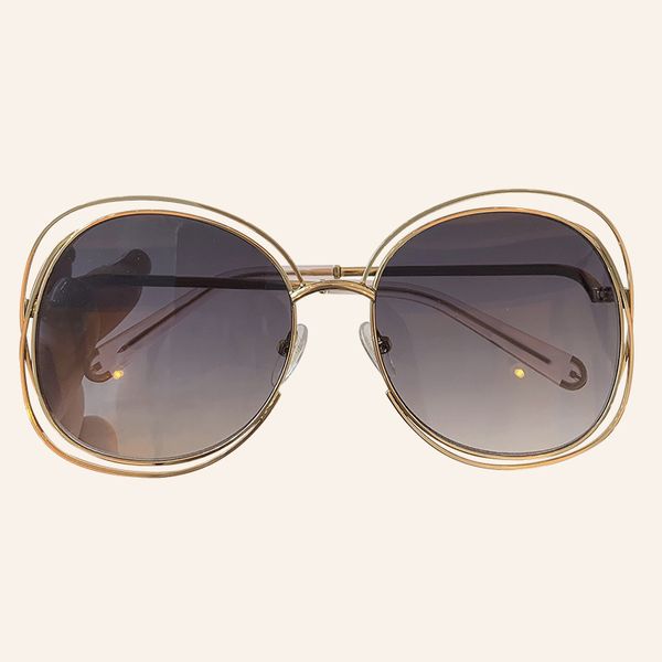 

structure metal the women's sun tag glasses with designer oversize round of uv400 sunglasses gqzi, White;black