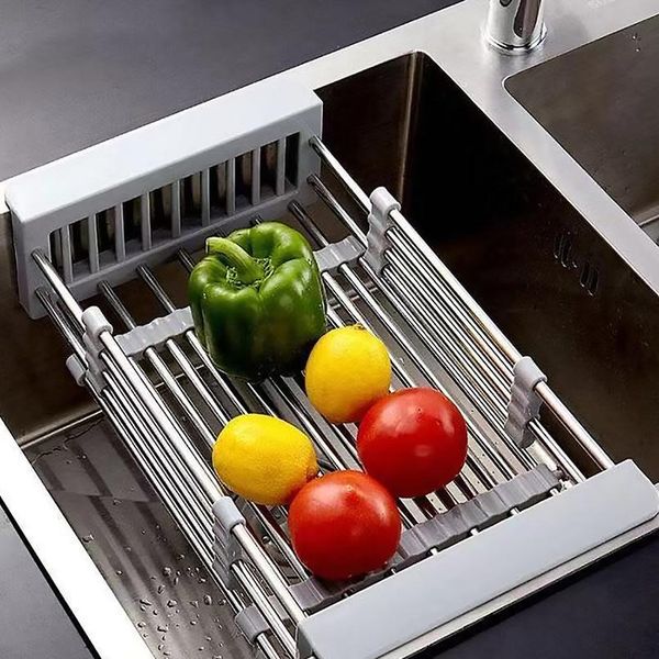 

storage tool sink filter shelf multi-function drain basket sponge towel hanging drainage storage kitc jllels