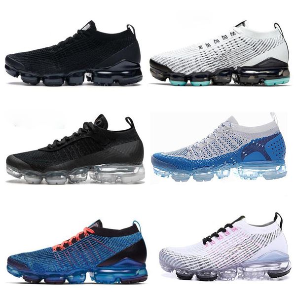 

2022s breatheable vapores fly 2.0 knit 3.0 cushion mens running shoes triple black metallic gold zebra sail oreo sapphire blue sport sneaker