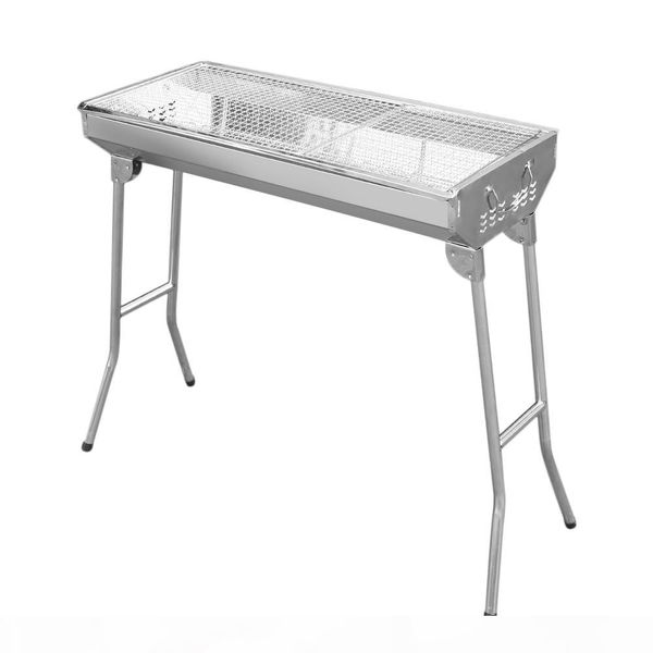 

grill stainless steel outdoor thickening barbecue rack portable folding installation barbecue furnace