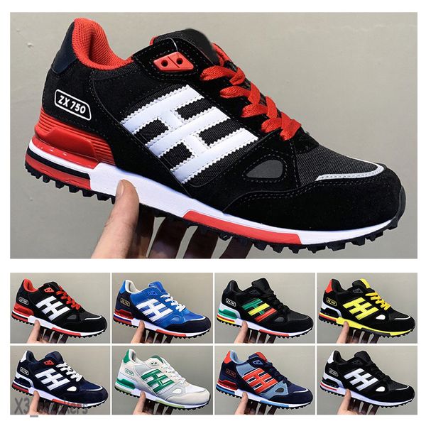 

2021 originals zx750 athletic running shoes fashion suede patchwork zx 750 breathable comfortable trainers 36-45