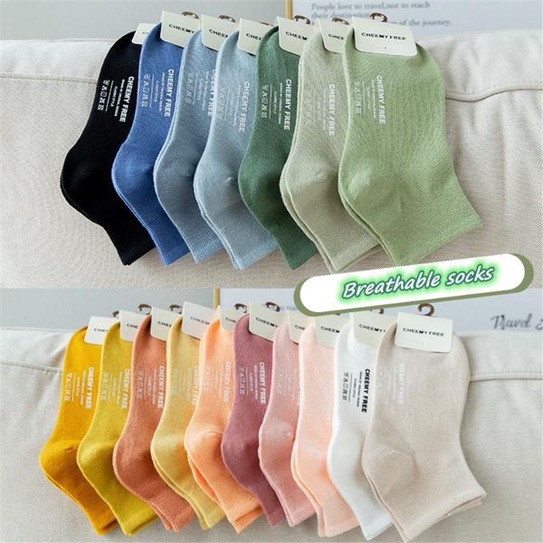 

sports socks boat women silicone non-slip invisible cotton slipper soft female summer solid color ankle fashion wild, Black