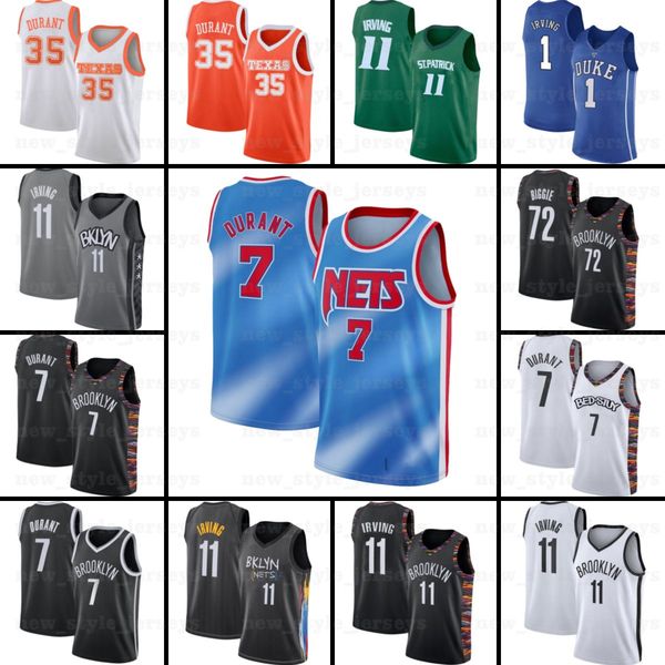 

13 harden 7 kevin 11 kyrie durant irving brooklyn nets men jersey james green dinwiddie college spencer basketball jersey z1, Black;red