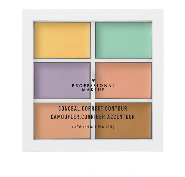 2020 kostenlos 6 Farben Professionelle Gesichtskontur Make-up Concealer Palette Concealer Foundation Aufheller Make-up Full Cover Damenkosmetik