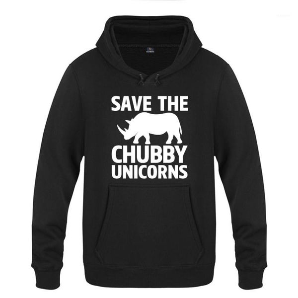

save the unicorns - rhino animal joke gift sweatshirts men 2018 mens hooded fleece pullover hoodies1, Black